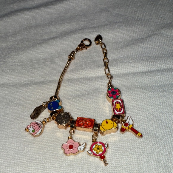 Jewelry - Colorful Charm Bracelet with Cartoon Charms
